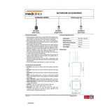 Mediclinics Square Toilet Brush Holder