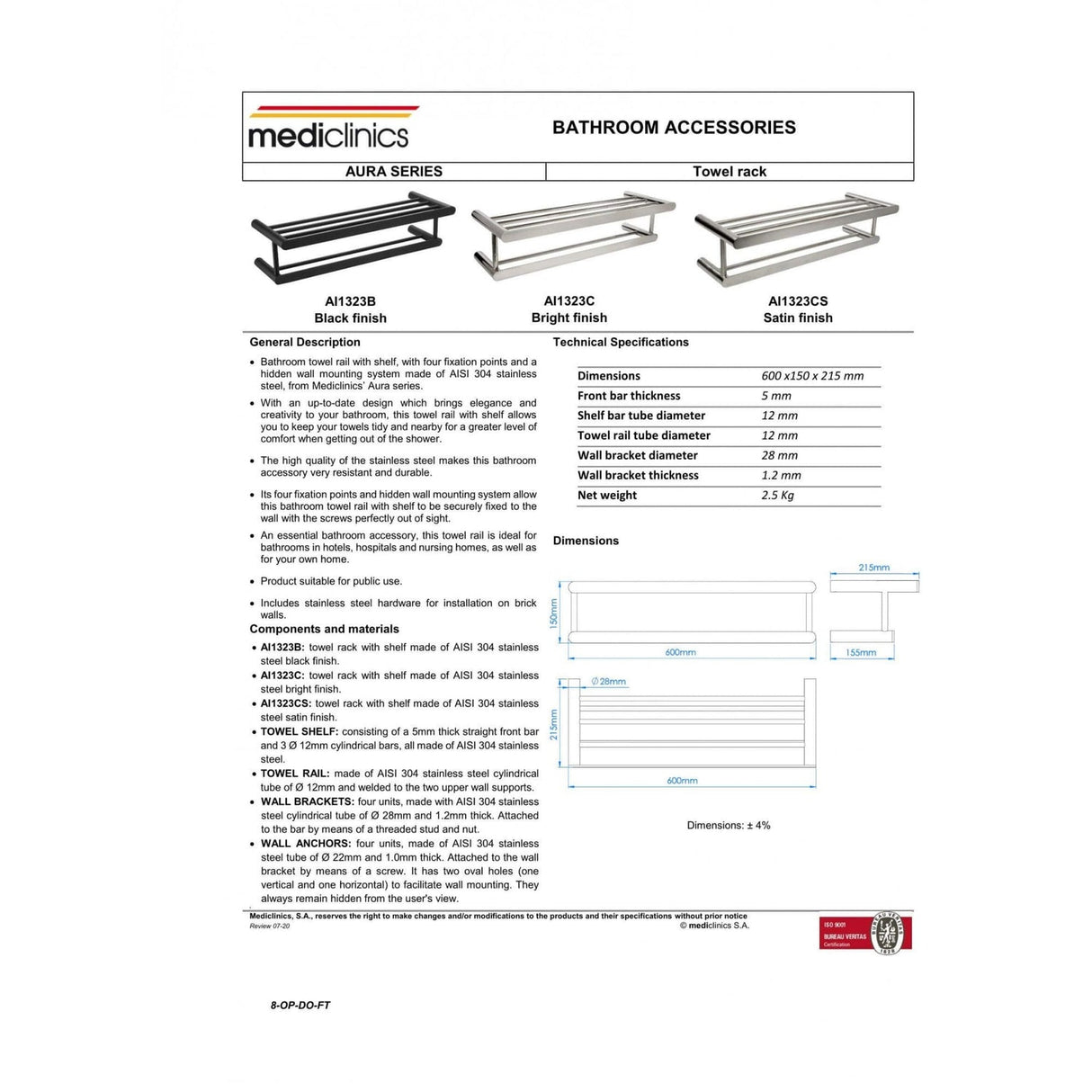 Mediclinics Towel Rack