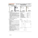 BGC2710 / BGC710 Mediclinics Medinox Series ø32mm Vertical Swing Grab Bar With Toilet Roll Holder