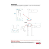 BGC2710 / BGC710 Mediclinics Medinox Series ø32mm Vertical Swing Grab Bar With Toilet Roll Holder