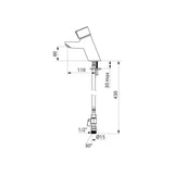 79500015 DELABIE TEMPOMIX time flow mixer Basin Tap