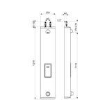 790204 DELABIE TEMPOMIX time flow shower panel with Soap Dish