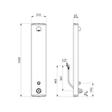 792310UK DELABIE SECURITHERM Thermostatic Time Flow Shower Panel