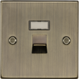 RJ45 Network Outlet - Antique Brass