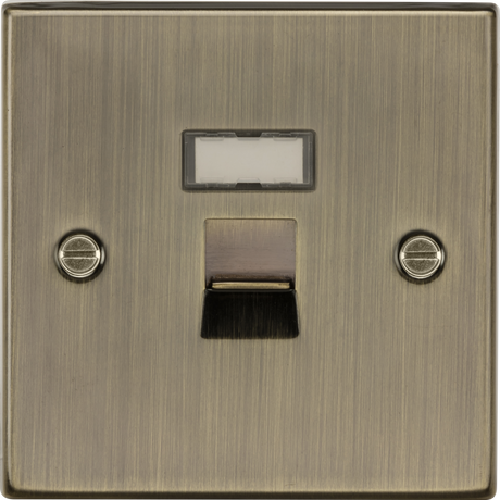RJ45 Network Outlet - Antique Brass
