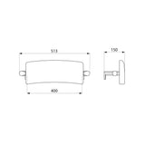 Be-Line® comfort backrest for WCs 511928
