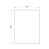 Rectangular Glass Vanity Mirror 3451 (360x480)