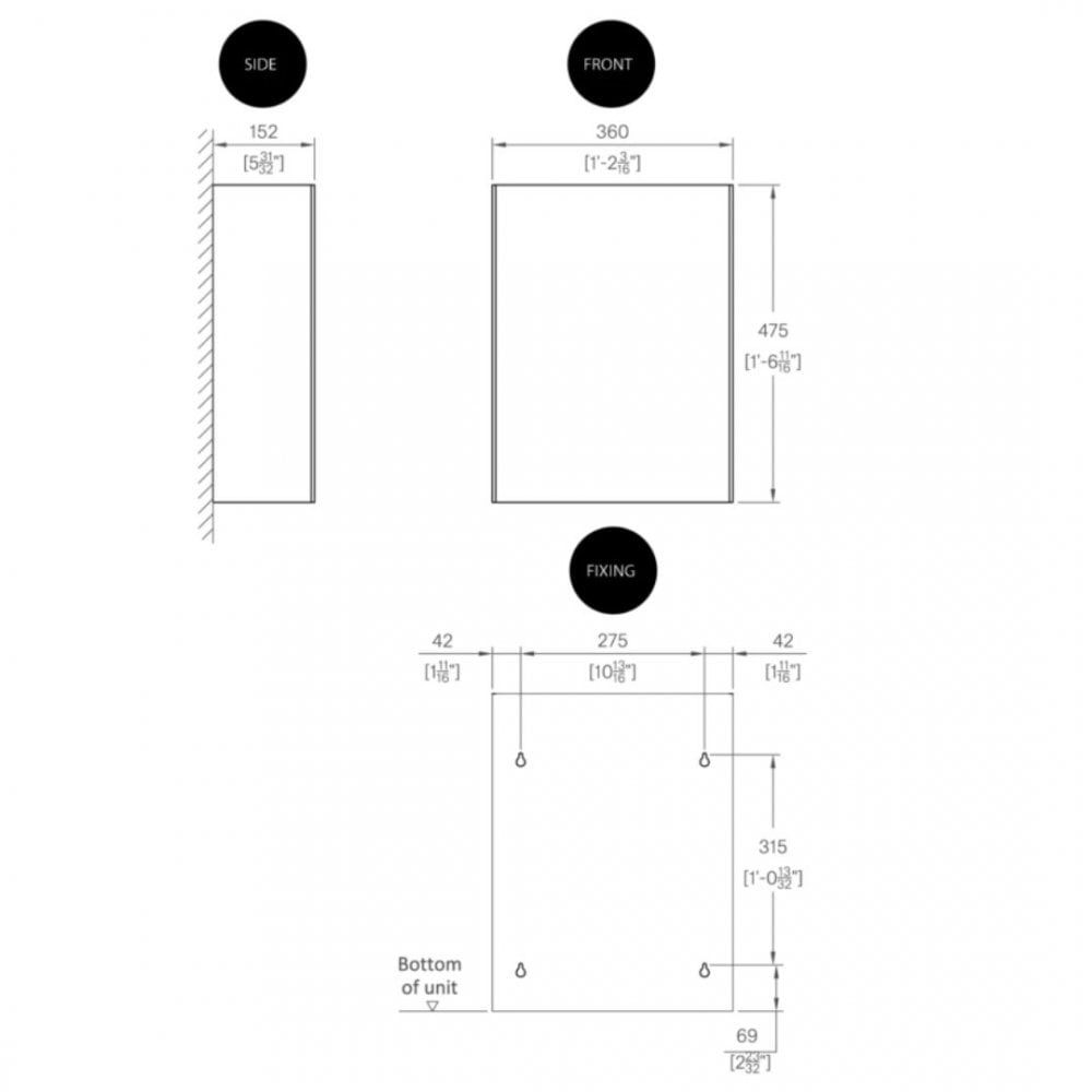 Wall Mounted 25L Waste Receptacle TSL.279
