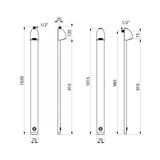 SPORTING 2 Time Flow Shower Panel 714700
