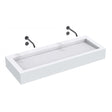 The Monolith S, M or L Series Wall Mounted Wash Basin L.1200mm (300, 450 or 600mm Depth)