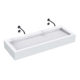 The Monolith S, M or L Series Wall Mounted Wash Basin L.1200mm (300, 450 or 600mm Depth)