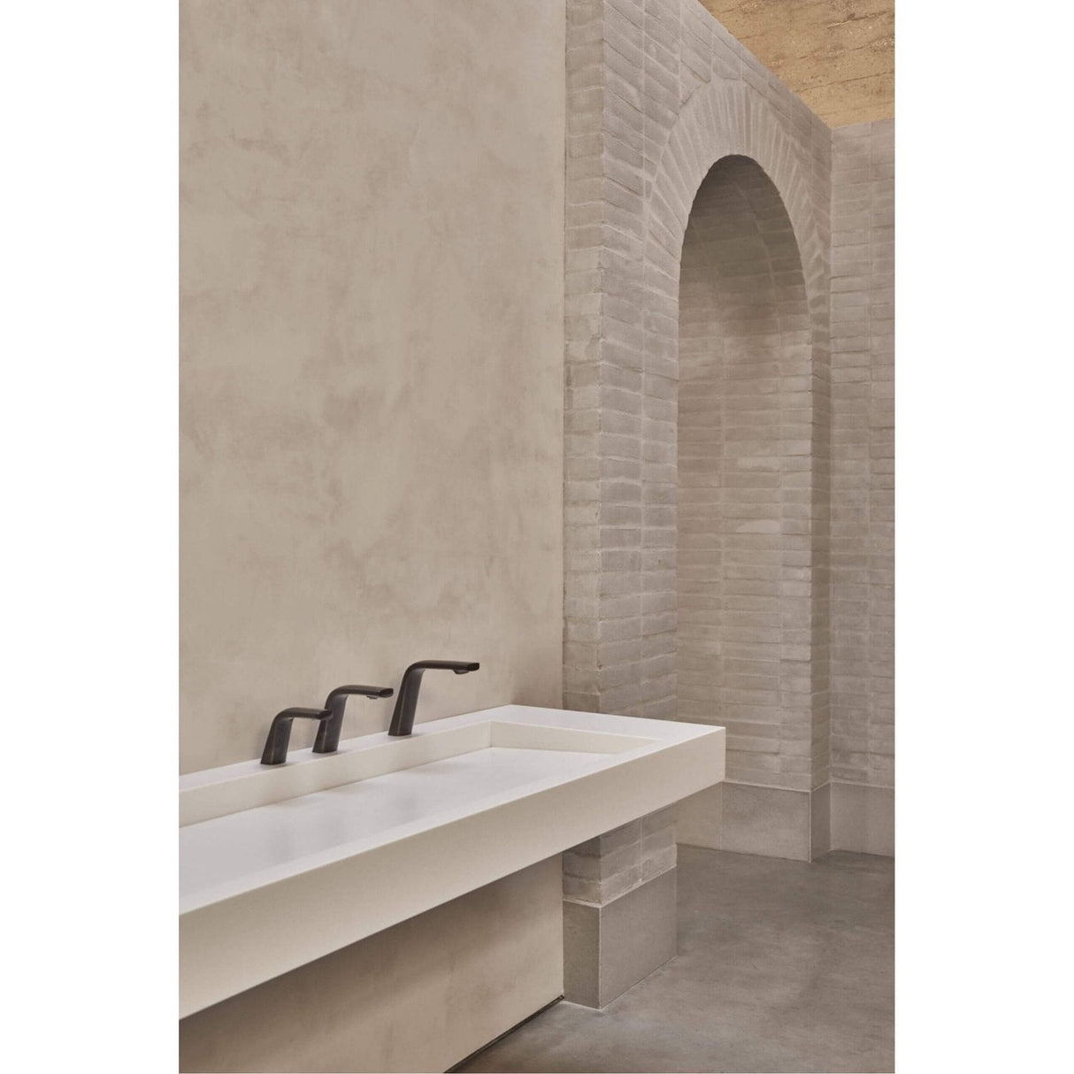 The Monolith S, M or L Series Wall Mounted Wash Basin L.1200mm (300, 450 or 600mm Depth)
