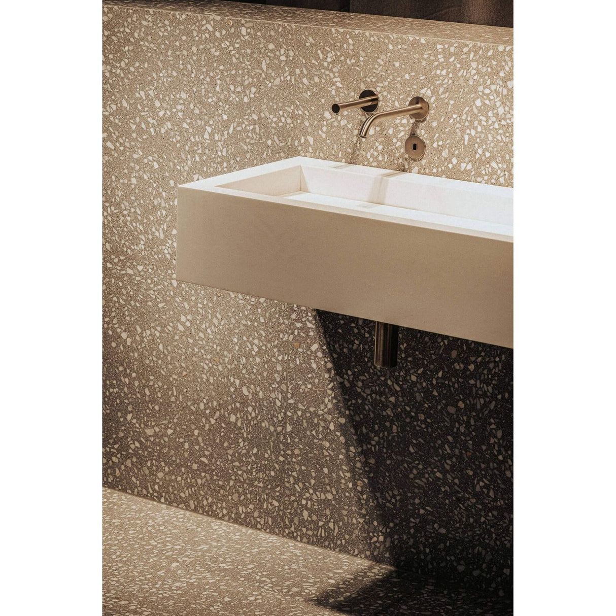 The Monolith S, M or L Series Wall Mounted Wash Basin L.1200mm (300, 450 or 600mm Depth)