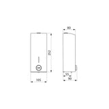 DELABIE 1000ml Wall Mounted Soft Touch Liquid Soap Dispenser