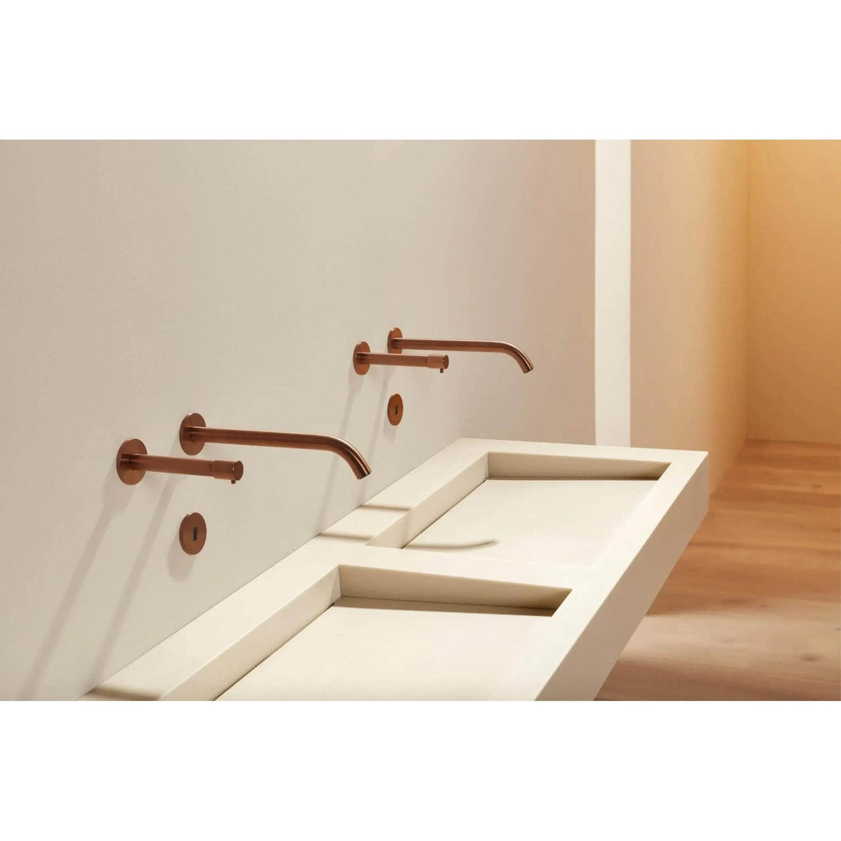 The Monolith M+ or L+ Series Wall Mounted Wash Basin L.3000mm (450 or 600mm Depth)