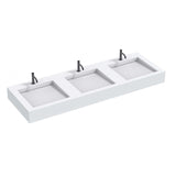 The Monolith M+ or L+ Series Wall Mounted Wash Basin L.1800mm (450 or 600mm Depth)