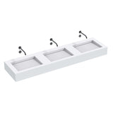 The Monolith M+ or L+ Series Wall Mounted Wash Basin L.1800mm (450 or 600mm Depth)