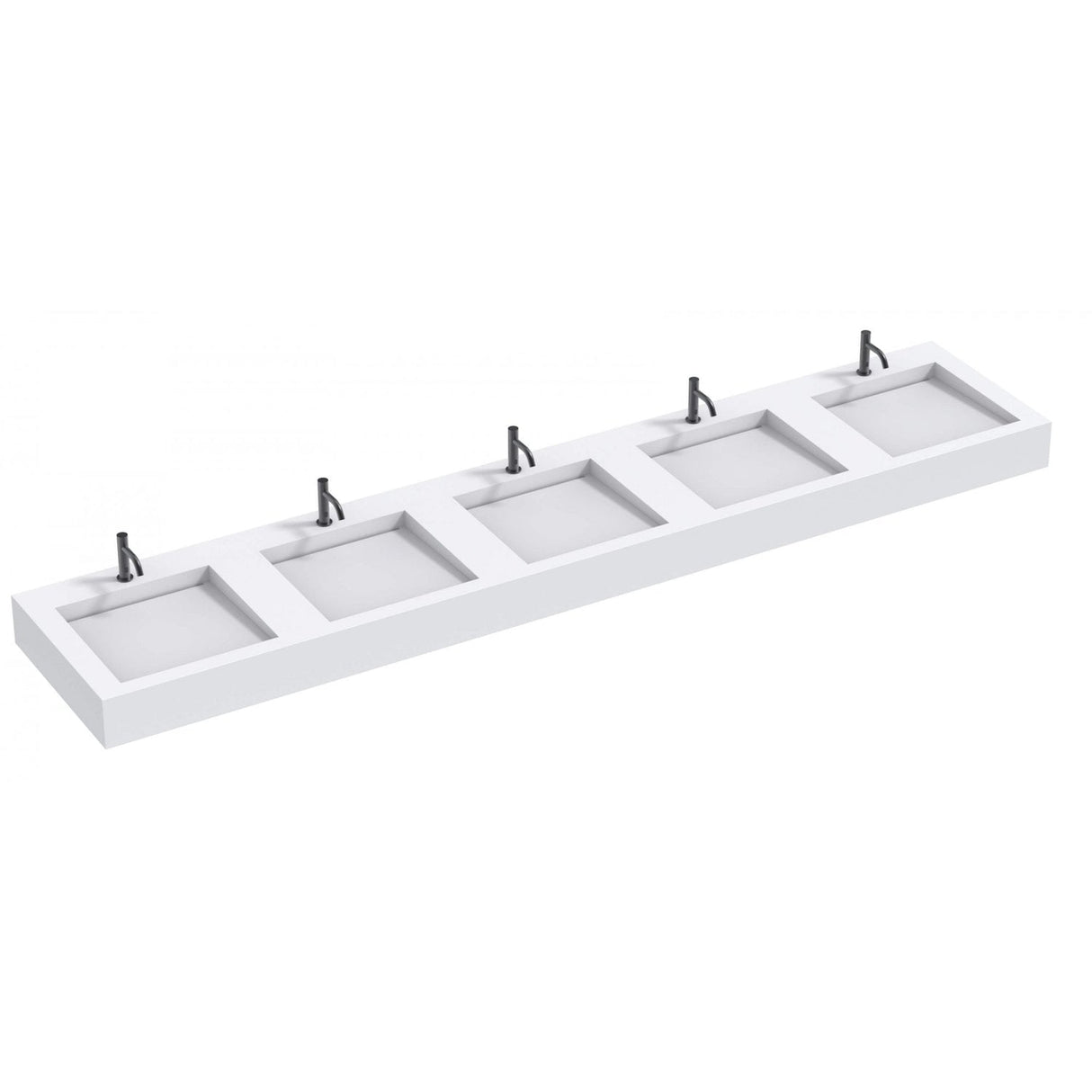 The Monolith M+ or L+ Series Wall Mounted Wash Basin L.3000mm (450 or 600mm Depth)