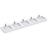 The Monolith M+ or L+ Series Wall Mounted Wash Basin L.3000mm (450 or 600mm Depth)