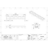 The Monolith M+ or L+ Series Wall Mounted Wash Basin L.3000mm (450 or 600mm Depth)