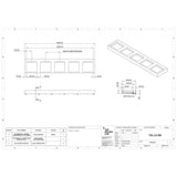 The Monolith M+ or L+ Series Wall Mounted Wash Basin L.3000mm (450 or 600mm Depth)