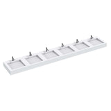 The Monolith M+ or L+ Series Wall Mounted Wash Basin L.3600mm (450 or 600mm Depth)