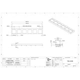 The Monolith M+ or L+ Series Wall Mounted Wash Basin L.3600mm (450 or 600mm Depth)