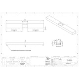 The Monolith S+ Series Wall Mounted Wash Basin With Large Vanity Area 2400x300