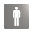 Stainless Steel Self-Adhesive Male Toilet Door Sign 510152S