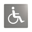 Stainless Steel Self-Adhesive Accessible Toilet Door Sign 510153S