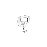 Wall-Mounted 1200W Hair Dryer for Hotels with Shaver Socket 6624