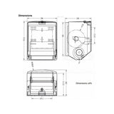Mediclinics Surface Mounted Semi Automatic Paper Towel Dispenser