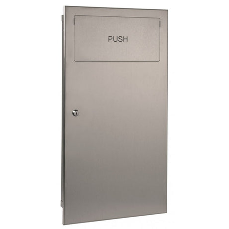 Mediclinics 14.2L Recessed Waste Bin with Self Closing Lid