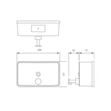BC913 Horizontal 1200ml Liquid Hand Soap Dispenser