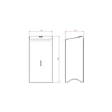 Vivo Wall Mounted Corematic Toilet Paper Dispenser