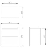 DP2301 Dolphin Recessed Prestige Toilet Paper Dispenser
