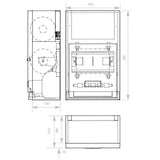 DP3113 Dolphin Prestige Touch Free Paper Towel Dispenser with Reserve Roll