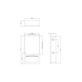 BC27-3SCA Dolphin Recessed Paper Towel Dispenser