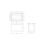 DP3201 Dolphin Prestige Counter Recessed Paper Towel Dispenser