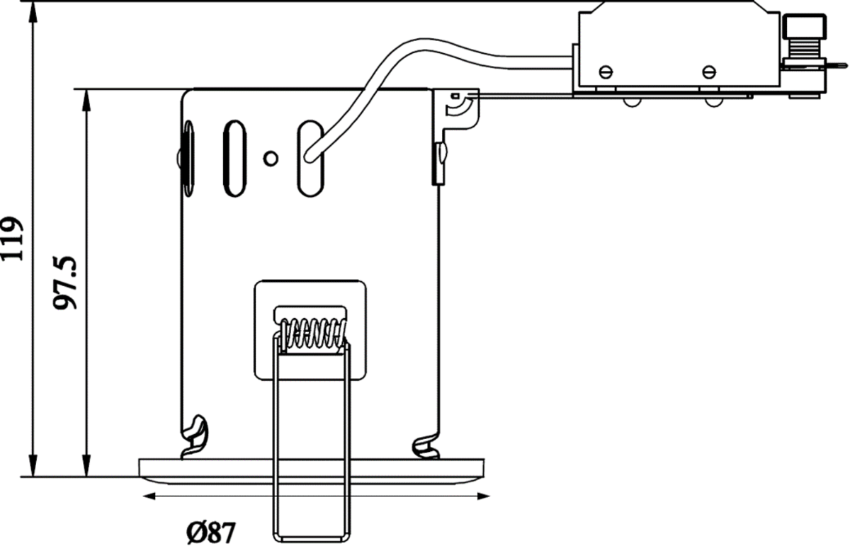 Alternate image of 230V IP65 GU10 IC Fire-Rated Shower Downlight - White