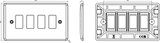 4G Grid Faceplate [Part M Compliant] - Secondary View