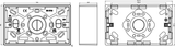 Alternative view of Knightsbridge Double 35mm Pattress Box
