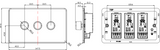 3G 2-Way Intelligent Dimmer close up - Matt White