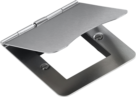 2G Modular Floor Plate - Brushed Chrome - Premium Grade Steel