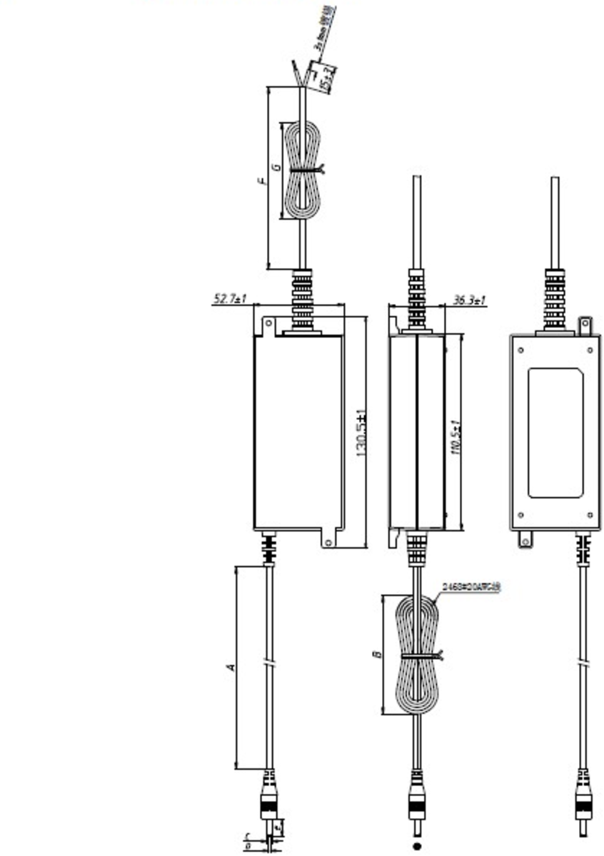 Alternative view of 36W 24V Power Adaptor