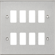 8G Grid Faceplate - Brushed Chrome