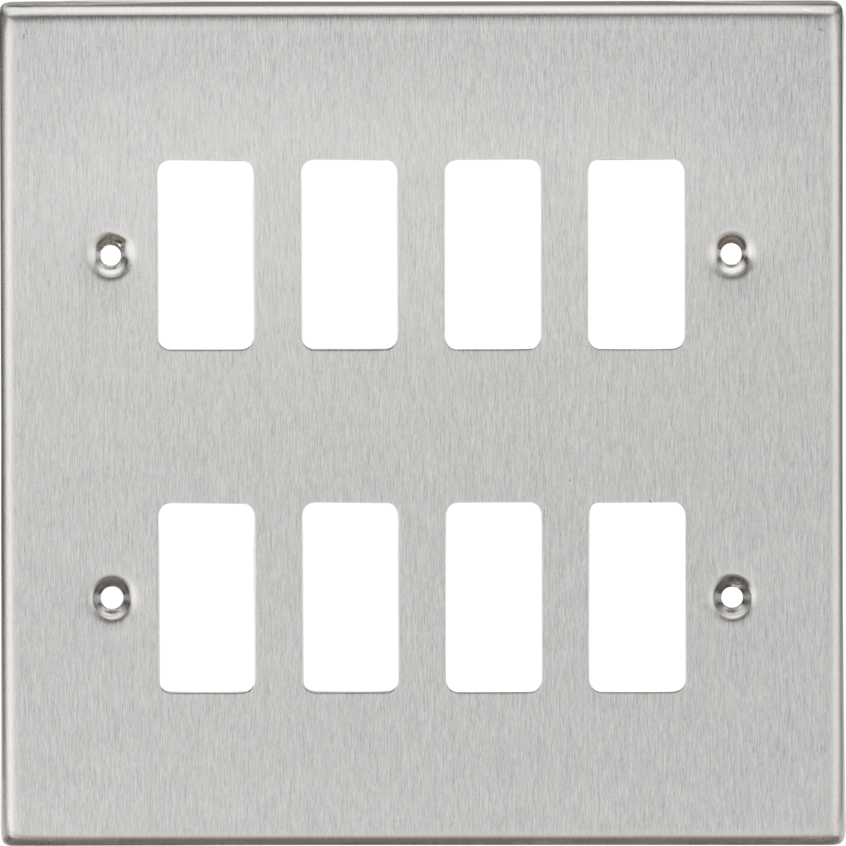 8G Grid Faceplate - Brushed Chrome