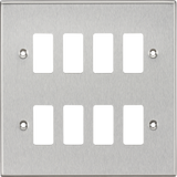 8G Grid Faceplate - Brushed Chrome
