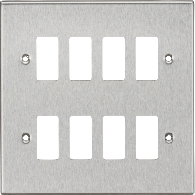 8G Grid Faceplate - Brushed Chrome