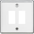 2G Grid Faceplate - Rounded Edge Polished Chrome